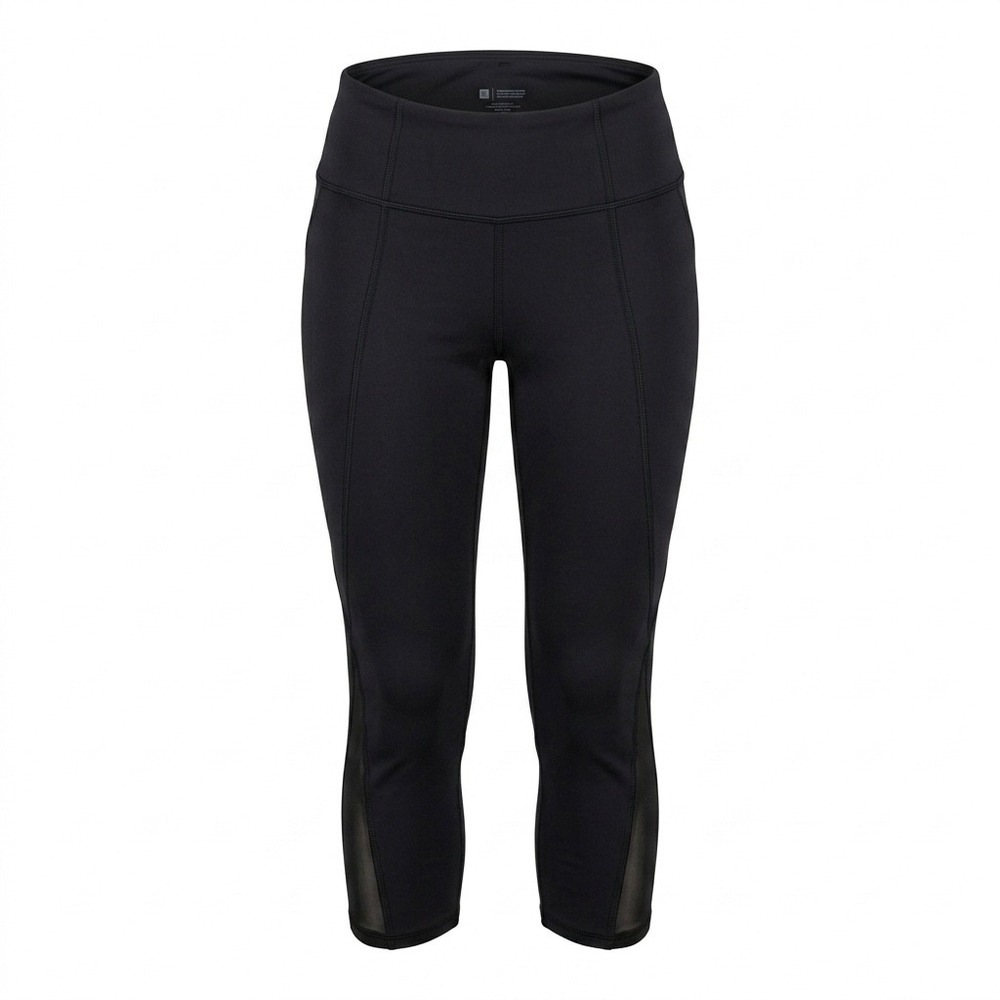 Athleta Lightning Capri XS Black Spandex Sporty Mesh Running Yoga Leggings